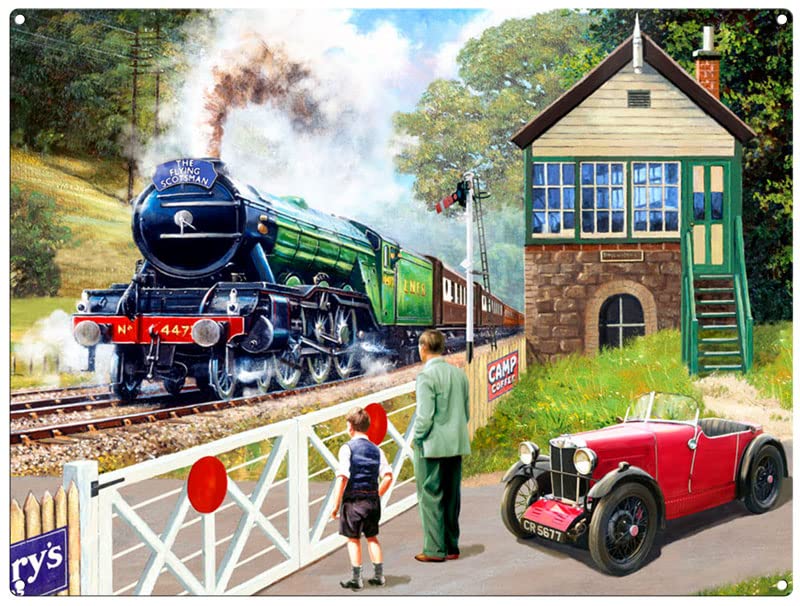 Small (150 x 200mm) Metal Sign - Flying Scotsman by Kevin Walsh