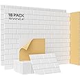 Kuchoow Soundproof Wall Panels, 18 Pack Acoustic Foam Panels, 16''X12''X0.4'' Self-Adhesive, 23ft, White