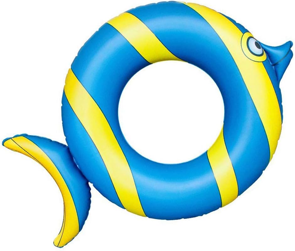 Pool Floats, Fish Pool Float Inflatable Float Tube Ring Durable Pool Floaties Swimming Water Raft Beach Outerdoor Pool Party Lounge Decorations Toys for Kids Boys Girls Adults