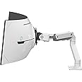 Ergotron - HX VHD Premium Heavy Duty Gaming Monitor Arm, Single Monitor Desk Mount – for 1000R Curved Ultrawide Monitors Up to 57 Inches, 9-14 Inches Depth, VESA 75x75mm or 100x100mm – White