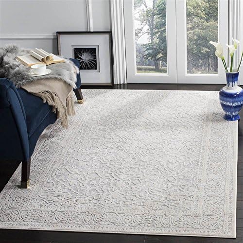 Amazon Com Safavieh Reflection Collection Rft670c Light Grey And Cream Area Rug 8 X 10 Furniture Decor