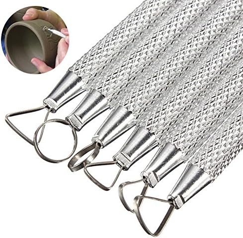 6Pcs Polymer Clay Craft Modelling Tools Pottery Ceramics Ribbon Sculpture Set E