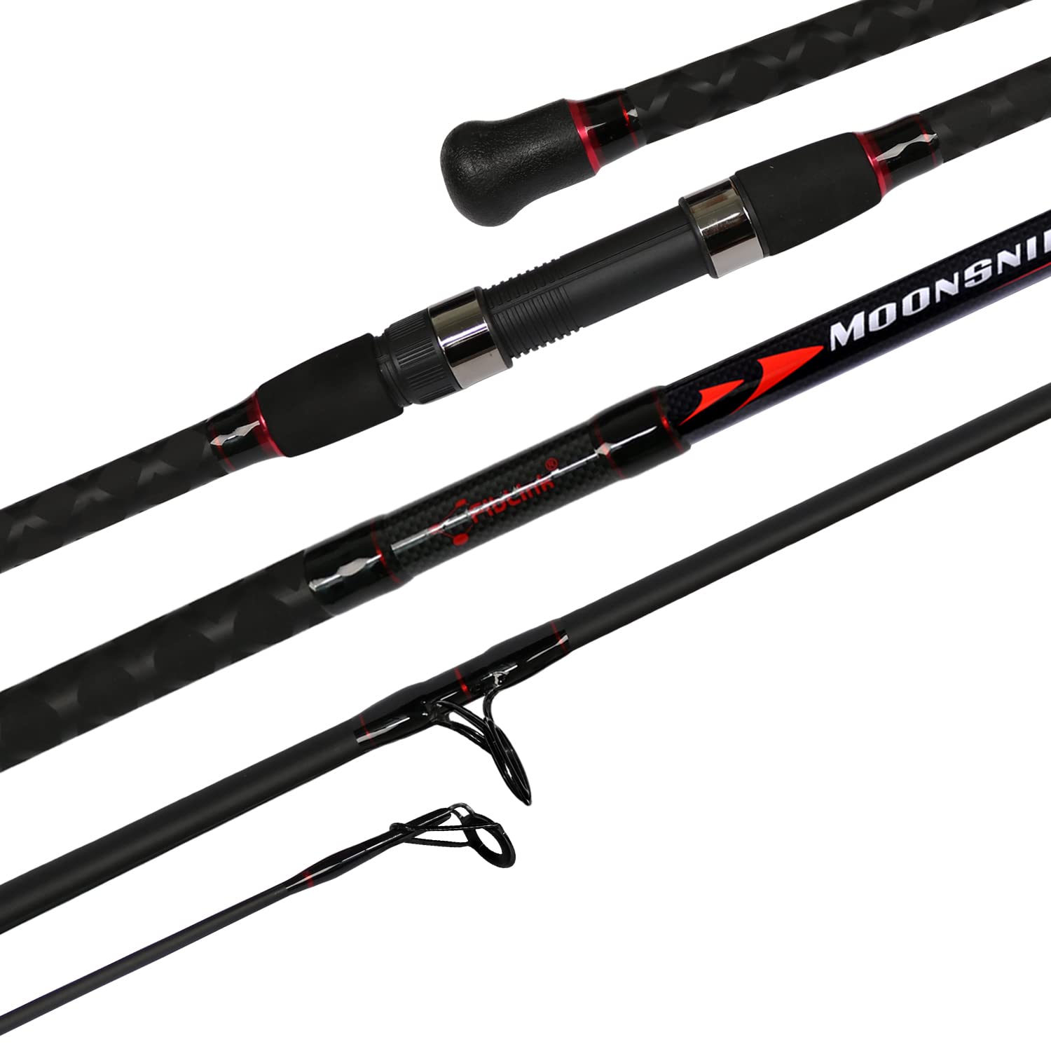 Photo 1 of (broken)(sold for parts) Fiblink Surf Spinning Fishing Rod 4-Piece Graphite Travel Fishing Rod(11-Feet & 13-Feet & 15-Feet) (Length: 11')