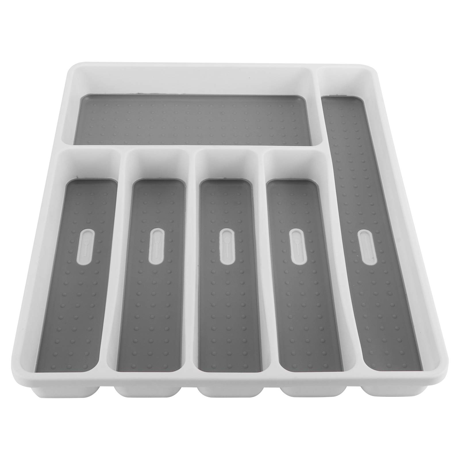 zhuolong Silverware Utensil Tray Organizer Drawer Insert Knives Forks Cutlery Tray Storage Box Kitchen Accessory