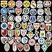 Football Club Logo Laptop Stickers,50psc Soccer Club Stickers Waterproof Vinyl Decal Sticker for Phone,Compute,Cars,Bicycles,PS4, Xbox ONE. (Football Team)