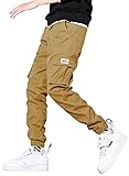 JMIERR Men's Casual Cargo Pants Stretch Elastic
