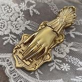 Lady's Hand Shaped Metal Paper Clip Binder Clips Page Holder Vintage Bullet Junk Journal Clips Book Clips Decorative Clip Traveler's Notebook Accessories Clamps for Office Home DIY Use Gold