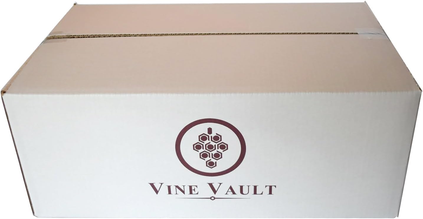 Vine Vault Wine Storage and Moving Boxes Lay Flat Style (Qty 10 Boxes) Home