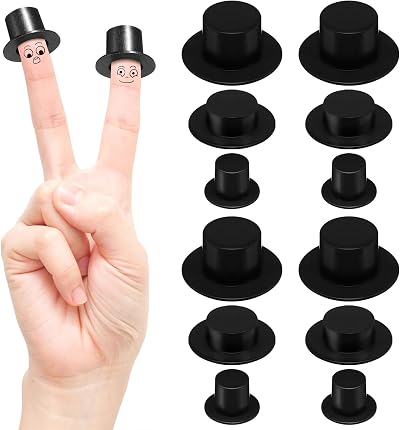 JOINPAYA 60pcs Mini Snowman Hats for Dollhouse Crafts & DIY Projects