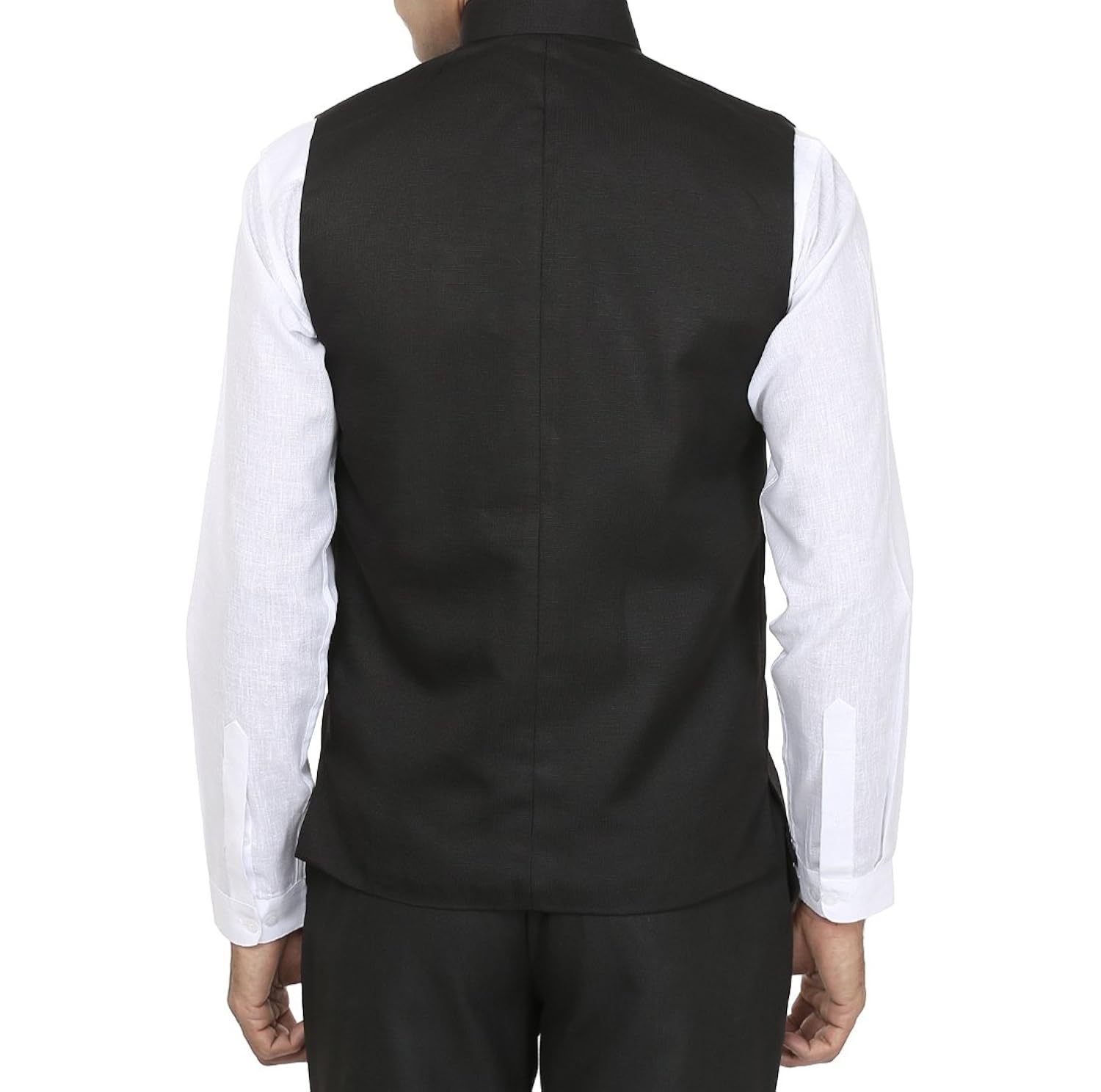wintage men's poly cotton nehru jacket waistcoat