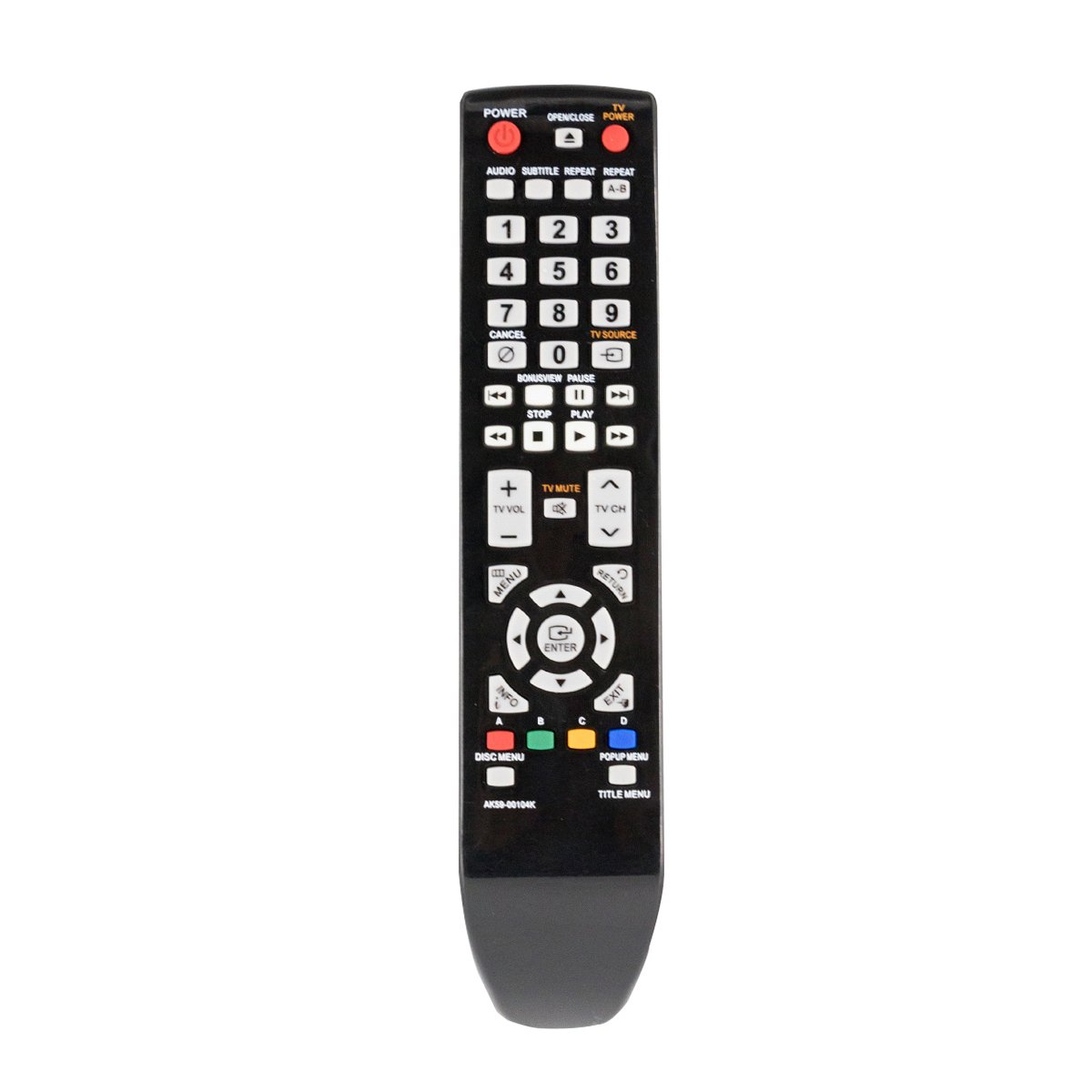AK59-00104K Replace Remote Control - VINABTY AK5900104K Remote Control Replacement For Samsung BD-P1600 BD-P1600A BD-P3600 BD-P1580 BD-P1590 BD-P1590C AK59 00104K DVD Player Remote Controller