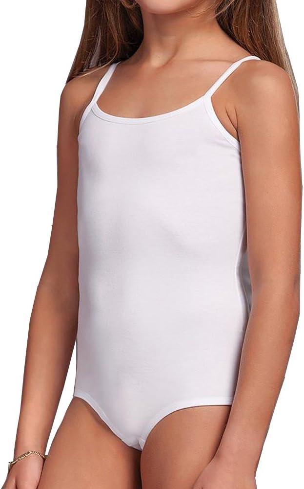 Elegance Girl's Cotton Thin Strap Camisole Leotards/Bodysuits Stretchy Dance/Gym/Ballet Sports(ref:3315)
