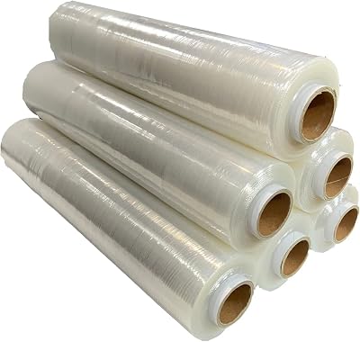 G4GADGET Pallet Wrap 6 Rolls 400mm x 150m Heavy Duty Waterproof Film