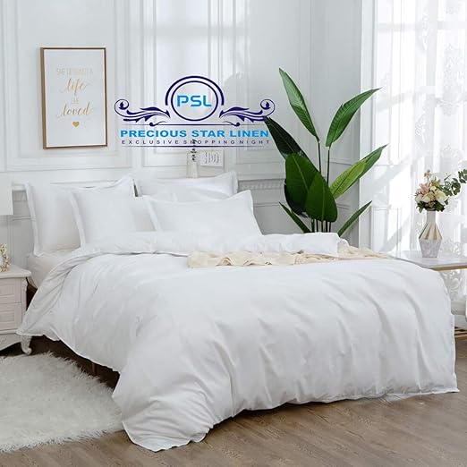 Home Kitchen Duvet Covers 800 Thread Count 100 Egyptian Cotton 1pc King Duvet Cover In Solid White With Zipper Closure