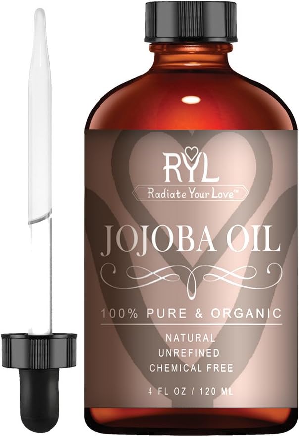 Radiate Your Love JOJOBA Carrier Oil, 4 Fluid Oz - 100% Pure Therapeutic Grade Essential Oils Perfect for Face, Hair & Body