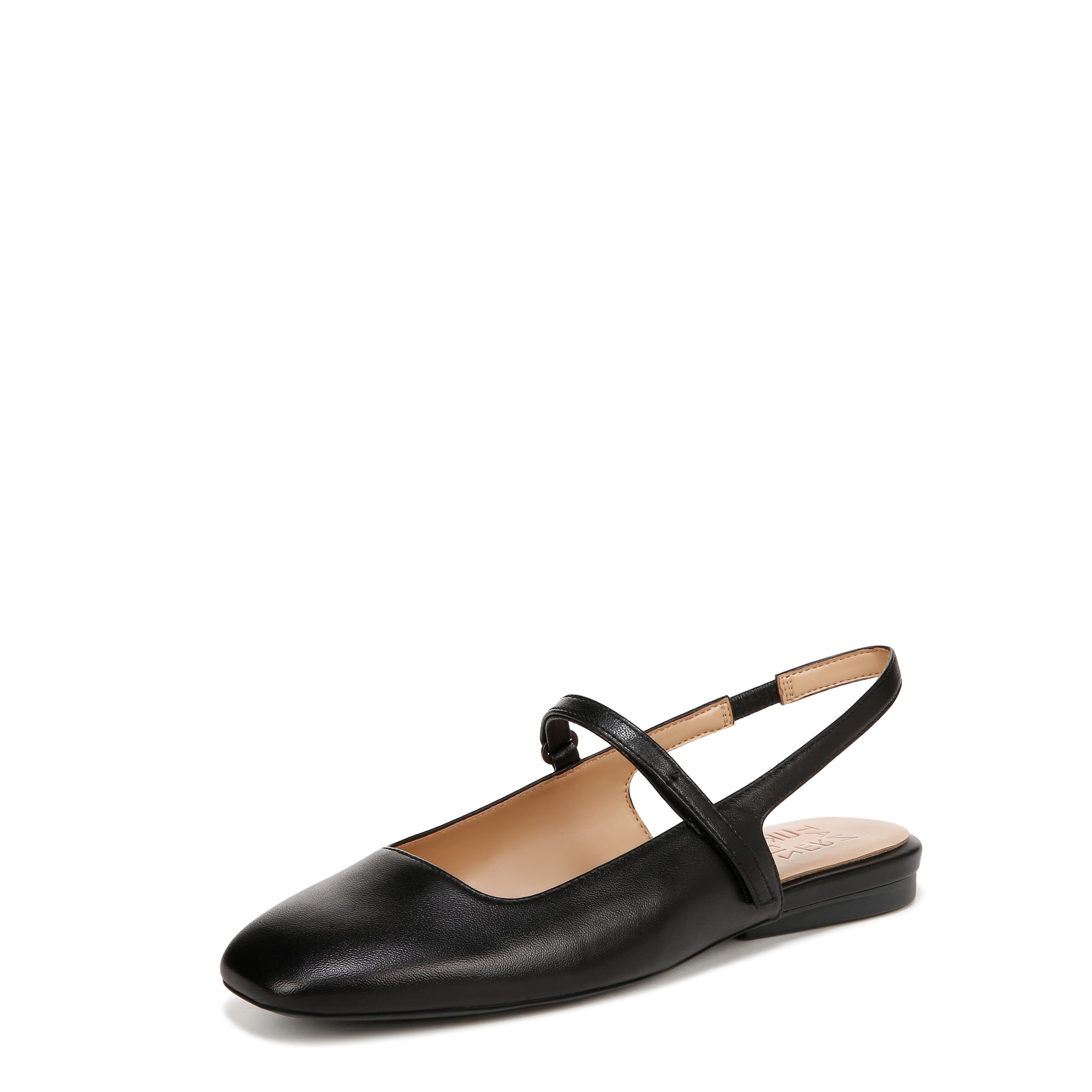Photo 1 of Naturalizer Womens Connie Mary Jane Slingback Ballet Flat Black Leather 8.5 M