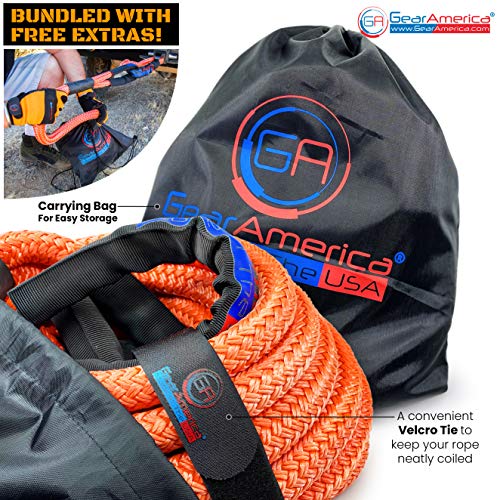 GearAmerica Recovery Rope 30 feet Made in USA Heavy Duty