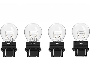 Kadiby 4 Pack 3057 Bulb, 3157 3457 4157 Brake Light/Tail Lights/Turn Signal Auto Bulbs T25 P27/7W 3157LL 4057 3047 for Impala Malibu Dakota Durango Accord Commander Suburban Jimmy