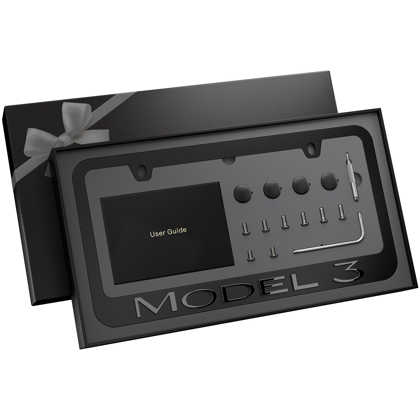 Photo 1 of Black License Plate Frame for Model 3