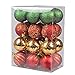 KI Store Extra Large Christmas Poinsettia Flowers Green 16-Inch Set of 6 Floral Picks for Christmas Tree Decoration