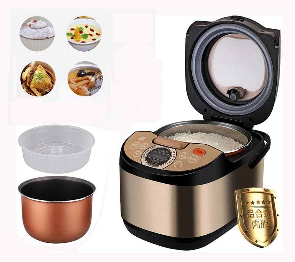 Rice Cooker De-Sugar mini Intelligent Steamers food Electric Pressure Cookers Slow black small Rice Cooker stainless steel inner pot electric lunch box microwave MultiFunction warmer Yogurt Ma