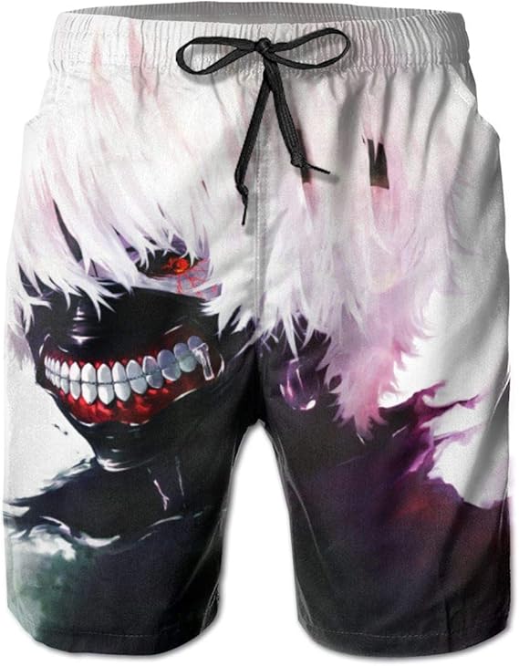 Amazon Co Jp 東京喰種トーキョーグール ショートパンツ メンズ カジュアル ビーチパンツ おしゃれ 水着 夏 スポーツパンツ 水陸両用 人気 ギフト 服 ファッション小物