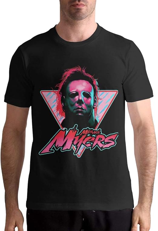 Michael Myers Men Funny Print Round Neck Short Sleeved T