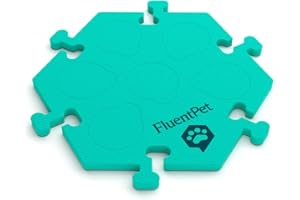 FluentPet HexTile - Green | Accessory Dog and Cat Button Learning Kits | Can Hold Up to 6 Buttons | Soft, Durable, and Non-Slip | Gift for Pet Lovers | Comes in 12 Colors