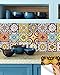 Backsplash Tile Stickers 24PC Set Authentic Traditional Talavera Tiles Stickersl Bathroom & Kitchen Tile Decals Easy to Apply Just Peel and Stick Home Decor 4x4 Inch (Kitchen Decals C55)