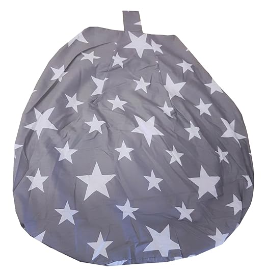 Bean Bag Cover Stars Grey, BY MY HOME, Novelty Kids Children's Design