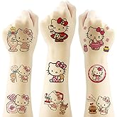 20pcs Hello Kitty Temporary Tattoo Stickers for Birthday Party Supplies Favors Kids Boys Girls School Rewards Gifts(5 x 5cm)…