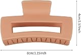 FANTESI 6 Pcs Large Claw Clips Non Slip Matte Hair Clips for Women Girls view 2