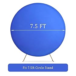 7.5ft Royal Blue Round Backdrop Cover for 7.5ft