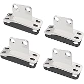 JERBOR Stainless Cab Lower Exhaust Stack Bracket Fits for Peterbilt 359 379 | 4pcs stainless steel cab lower exhaust stack bracket Fits for Peterbilt 359 379, replaces part number 14-12998 21299