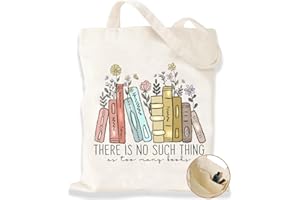 Aesthetic Canvas Tote Bag with Inner Pocket, Cloth Cotton Totes Bag with Pattern for Shopping, Gym, Retirement Gift for Women