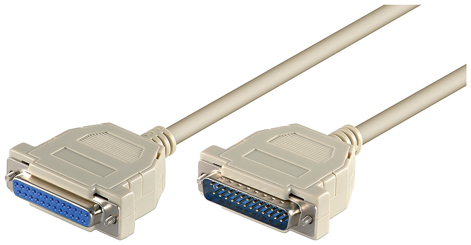 Goobay 50541 D-SUB 25-pin Extension Cable, Male/Female, Serial 1:1