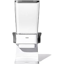 OXO Good Grips Countertop Cereal Dispenser, Clear/White (Pack of 2