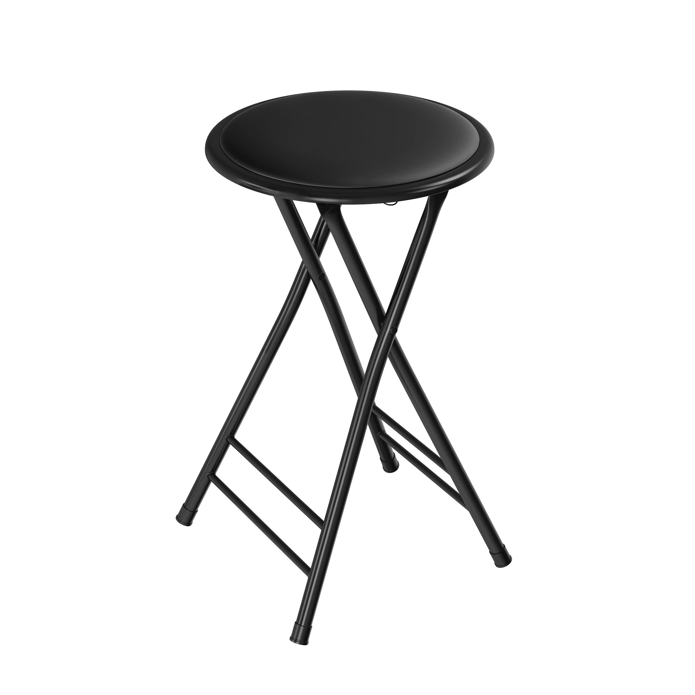 Folding Stool - Backless 24-Inch Stool with 225lb