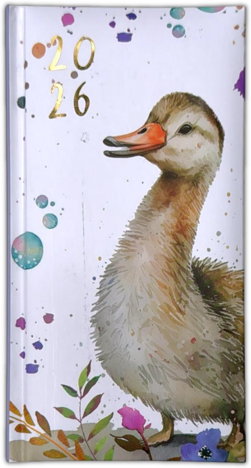 Orbitron Diary Slim Week to View 2026 Full Year Calendar Planner Ducks