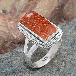 Solid 925 Sterling Silver Ring For Womens Gold Sun