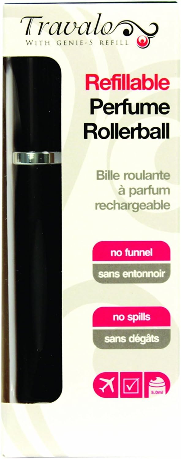Travalo Refillable Fragrance Atomizer: ROLLERBALL (Black)