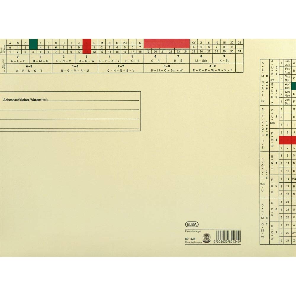 Elba 100420902 Farbsignal Film Self-Adhesive 25 x 9 MM 100 Pieces Brown