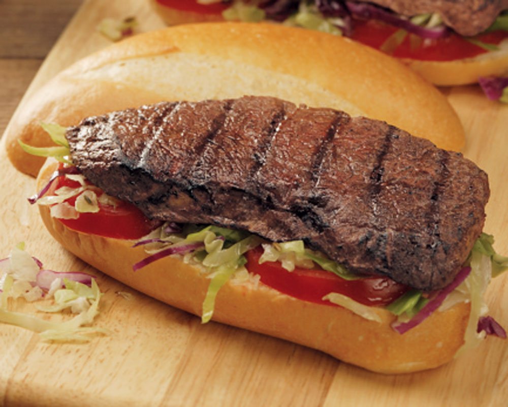 Top Sirloin Sandwich Steaks, 16 count, 4 oz each from Kansas City