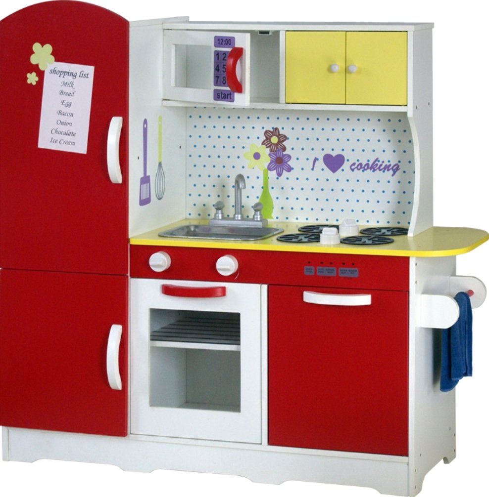 CHILDREN KIDS WOODEN KITCHEN TOY PLAY TOY Amazon.co.uk Kitchen & Home