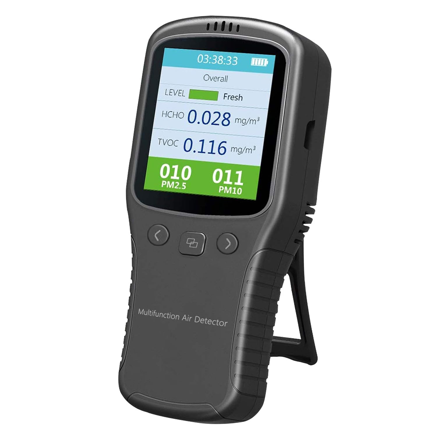 Air Quality Monitor, Formaldehyde Detector, Pollution Meter, Sensor, Tester; Detect & Test Indoor Pollution, Volatile Organic Compound Gas1Air Quality Monitor