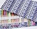 Hz.Codelo Canvas Gel Ink Pen Case Wrap Roll Pouch,Travel Multi-Purpose Holder Organizer Hold for 60 Gel Pens,Colored Pencils,Ultra Fine Permanent Markers (No Pens Included)-Blue Elephant