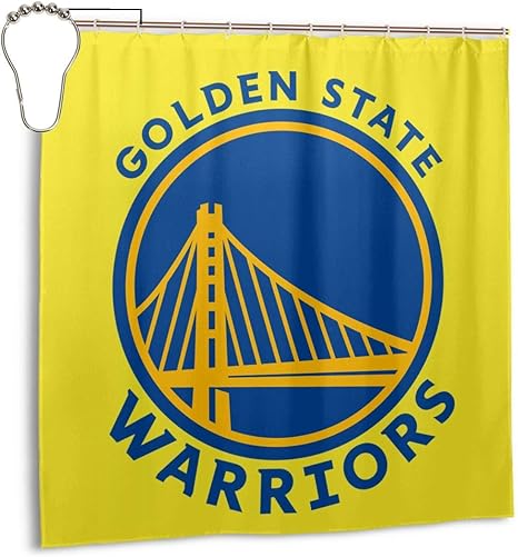 Amazon Com Golden State Warriors Durable Waterproof Premium Fabric Shower Curtains Decorate Your Bathroom Shower Closet And Bathtub 72 X 72 Inches Home Kitchen