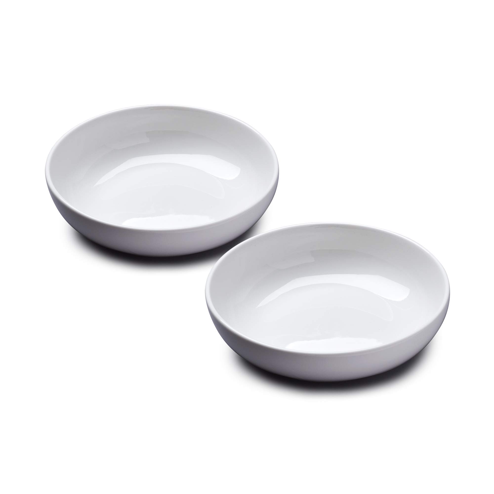 WM Bartleet & Sons 1750 TSET123 Traditional Set of 2 Porcelain Individual Soup, Cereal, Rice, Noodle, Salad Bowl, 18cm – White