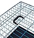 Internet's Best Wire Dog Kennel | Medium (36 Inches) | Double Door Metal Steel Crates | Indoor Outdoor Pet Home | Folding and Collapsible Cage | Blue