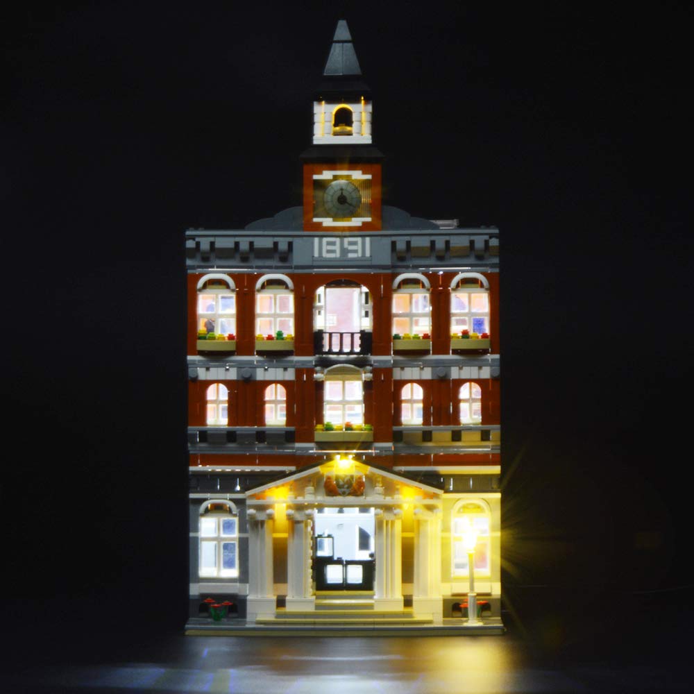 GEAMENT LED Light Kit Compatible with LEGO Town Hall - Lighting Set for Creator 10224 Model (Building Set Not Included)